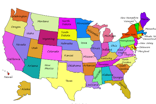 Printable:Clko9usctz0= Map of the United States