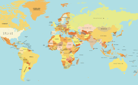 Country:V-Xzjijklp4= Map of World